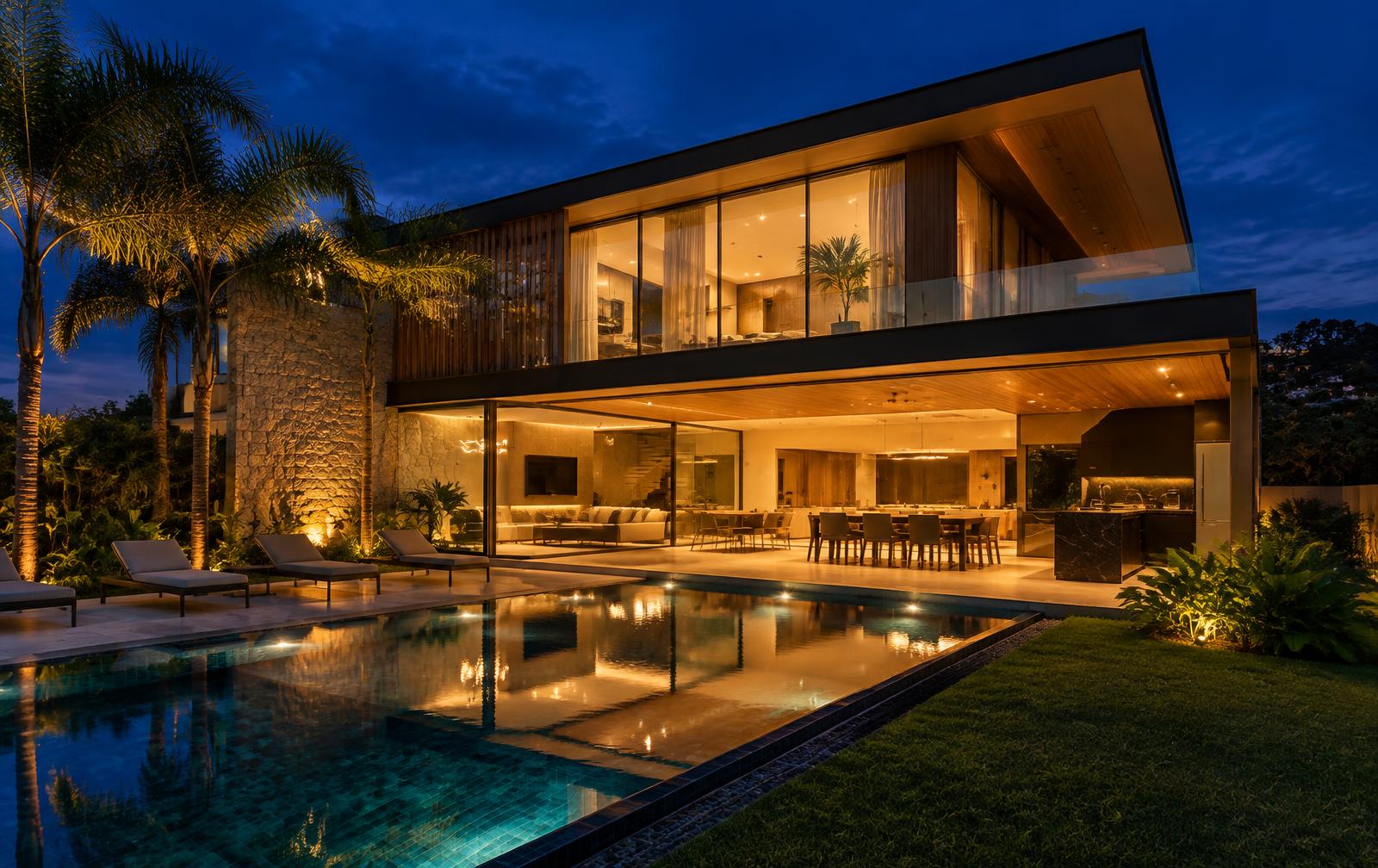 Residência de alto padrão construída pela Riluti
